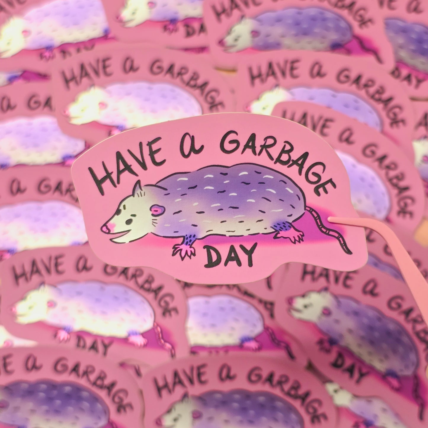 NEW Opossum Have a Garbage Day (Reflective)