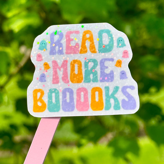 read more BOOOOKS (ghost edition) sticker