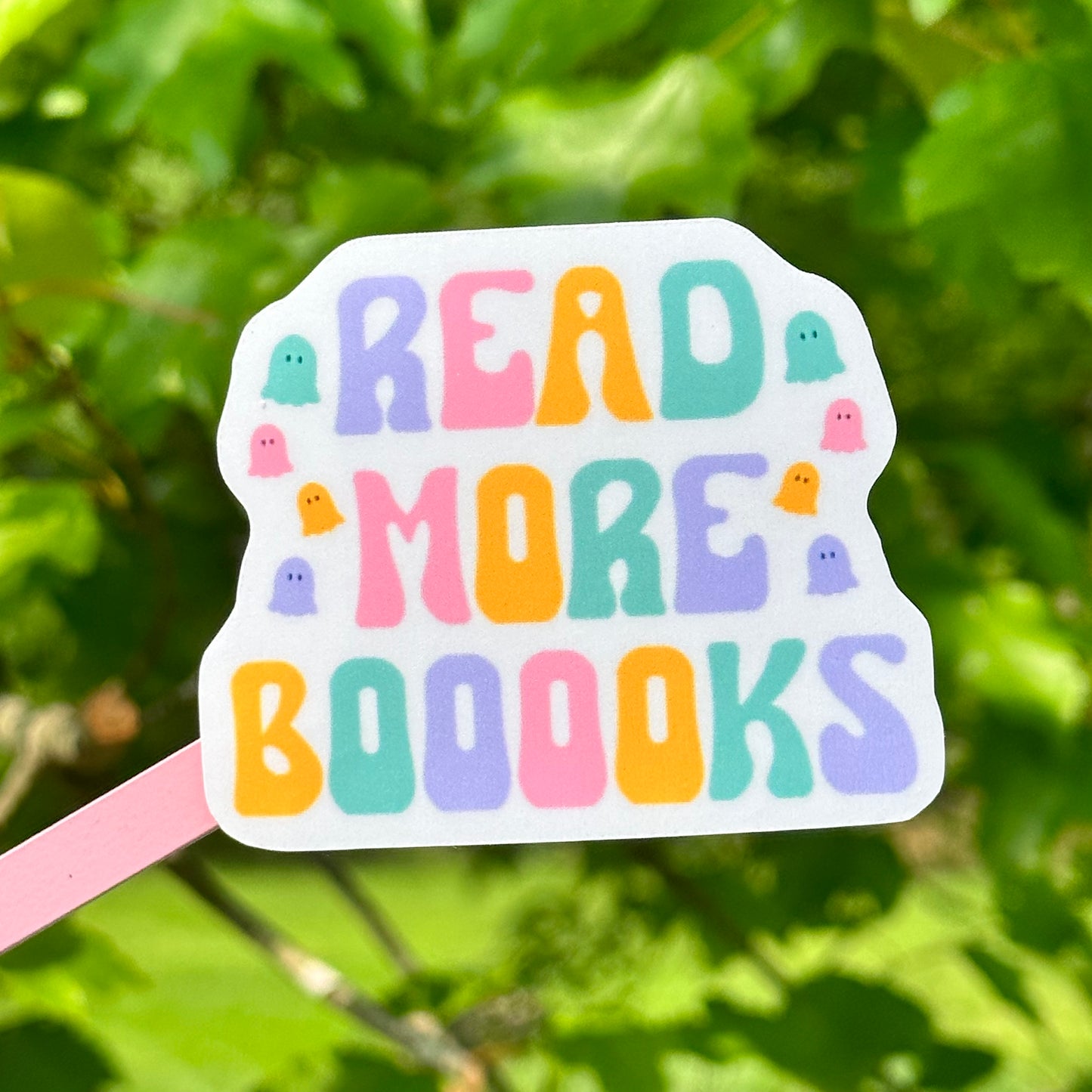 read more BOOOOKS (ghost edition) sticker