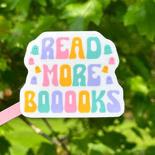 read more BOOOOKS (ghost edition) sticker