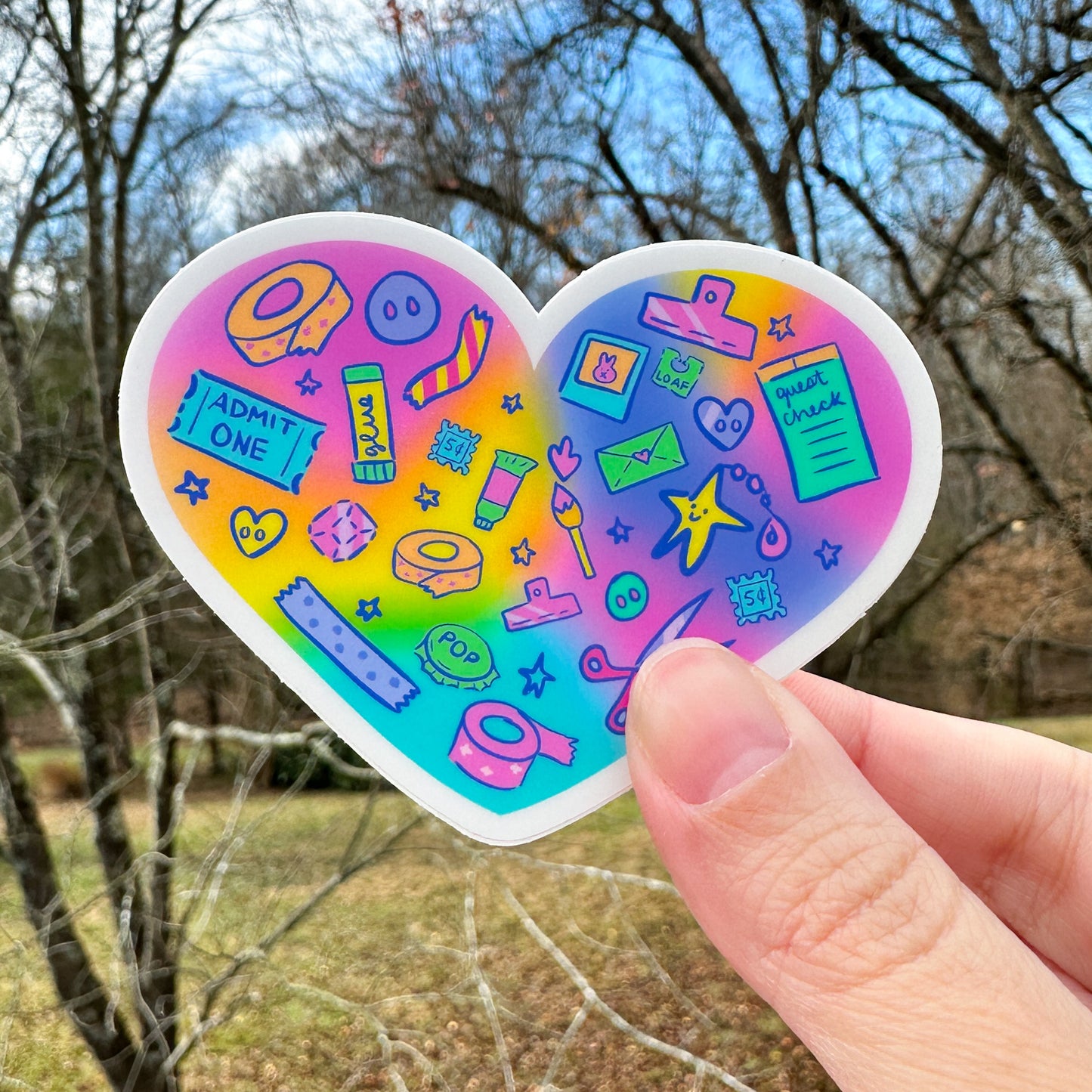 Crafty Hobbies Heart Sticker