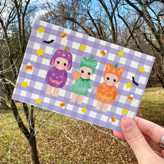 Halloween Babies Postcard