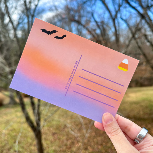 Halloween Babies Postcard