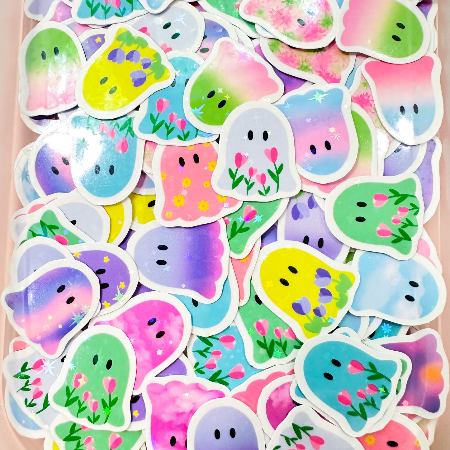 10 MINI ghosties grab bag (stickers)