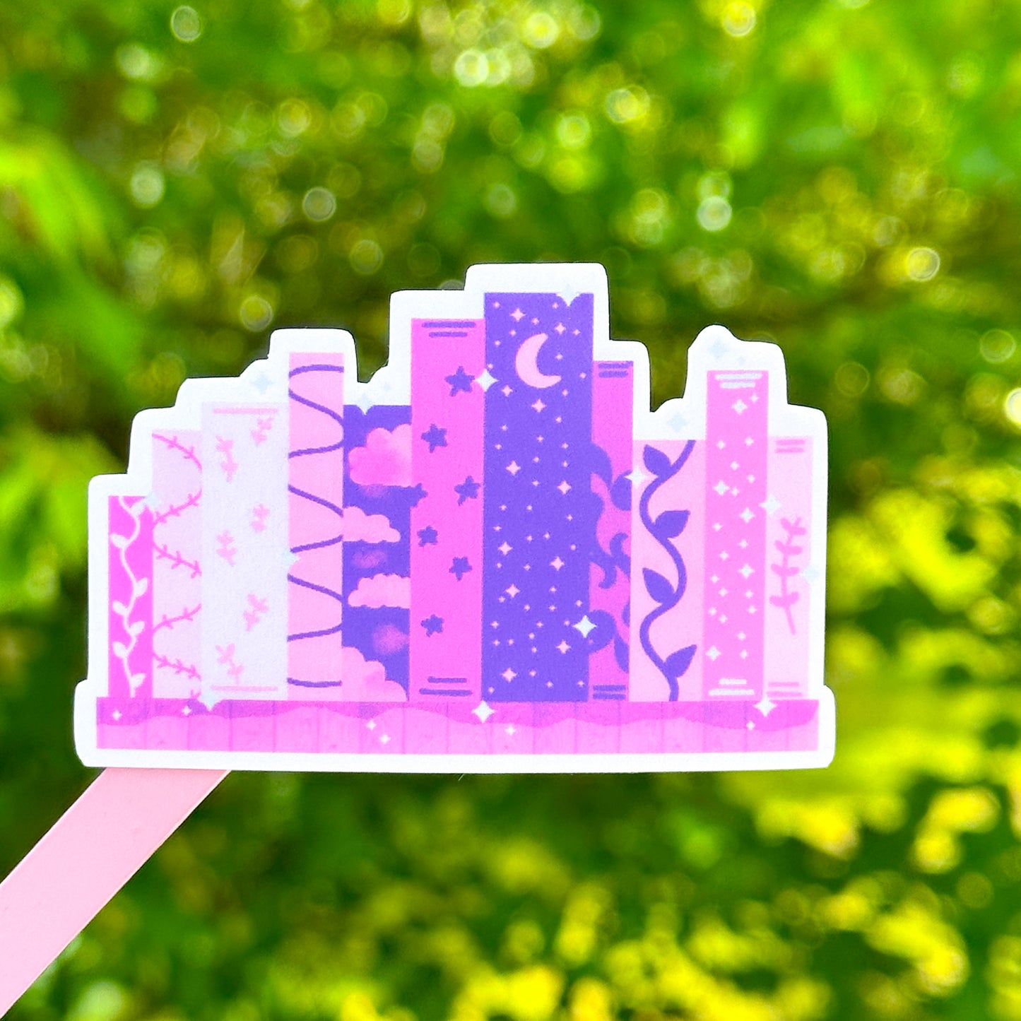 dreamy book shelf sticker