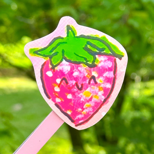 Happy Strawberry Sticker