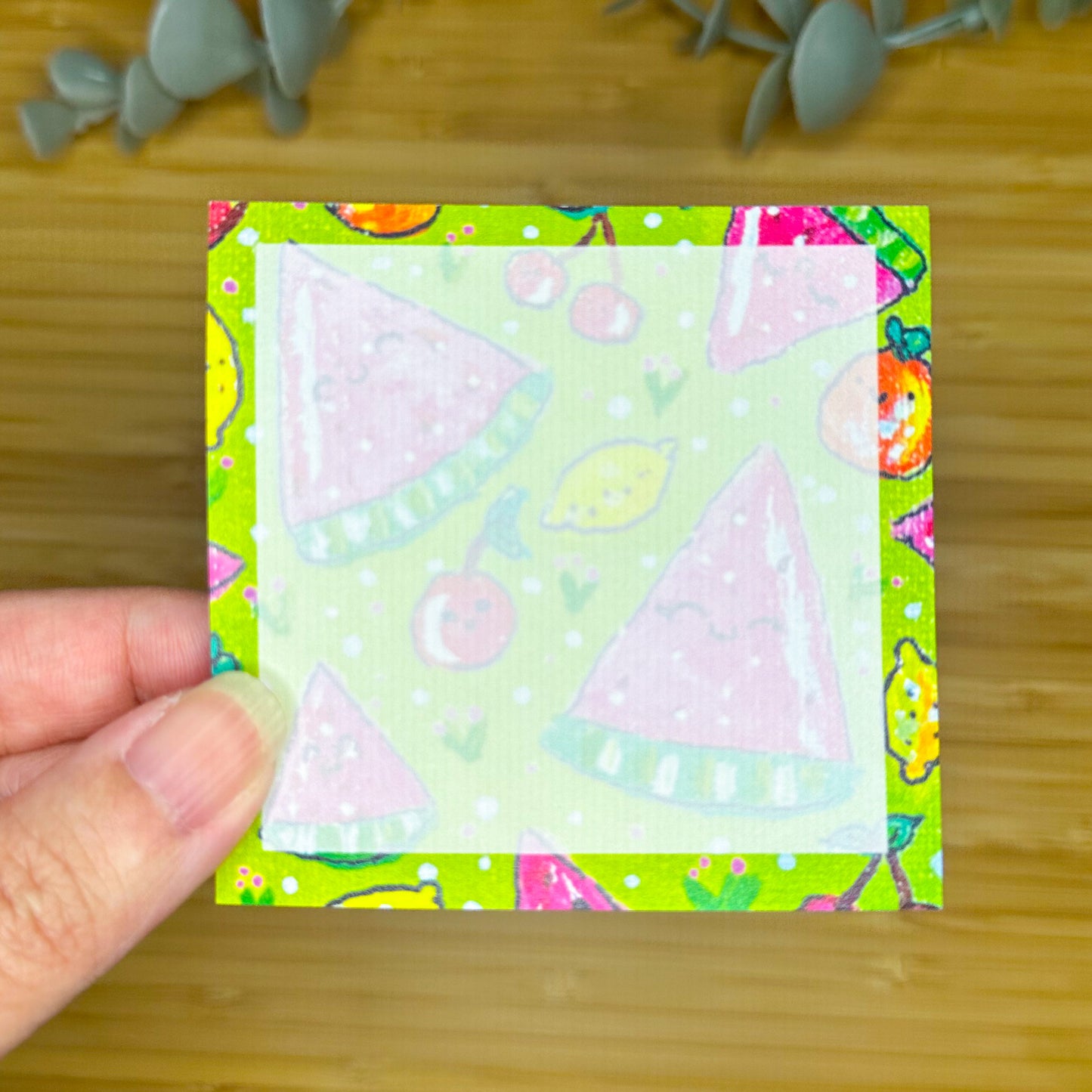 sticky note pad SUMMER FRUITS
