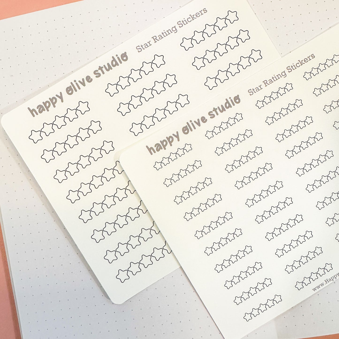 Star Rating Stickers (Blank Stars)