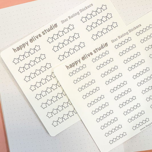 PRE-ORDER Star Rating Stickers
