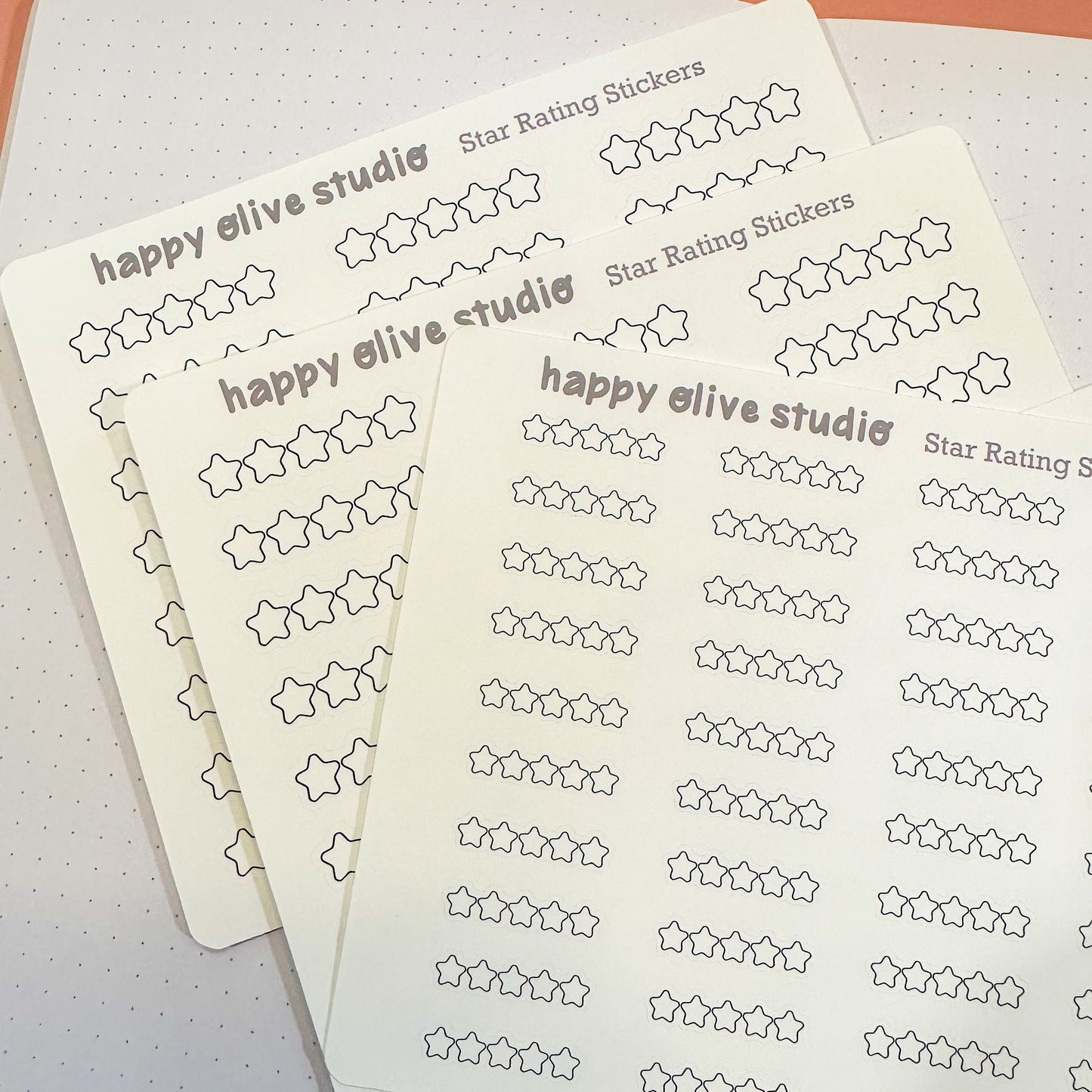Star Rating Stickers (Blank Stars)