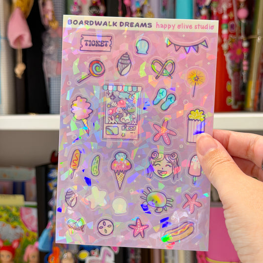 Boardwalk Dreams Sticker Sheet