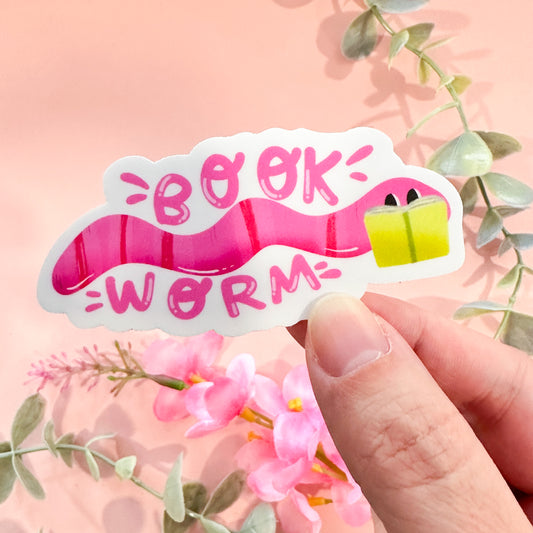 Book Worm Sticker