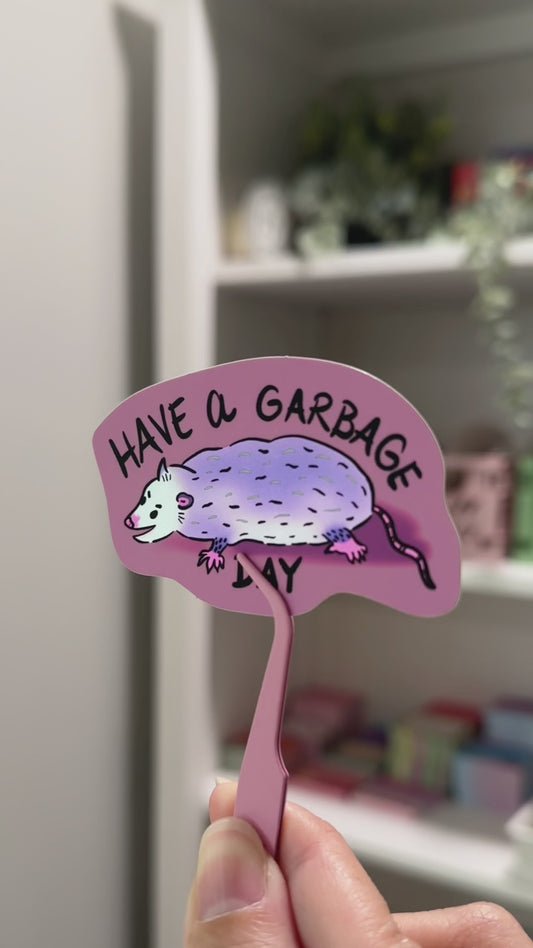 NEW Opossum Have a Garbage Day (Reflective)