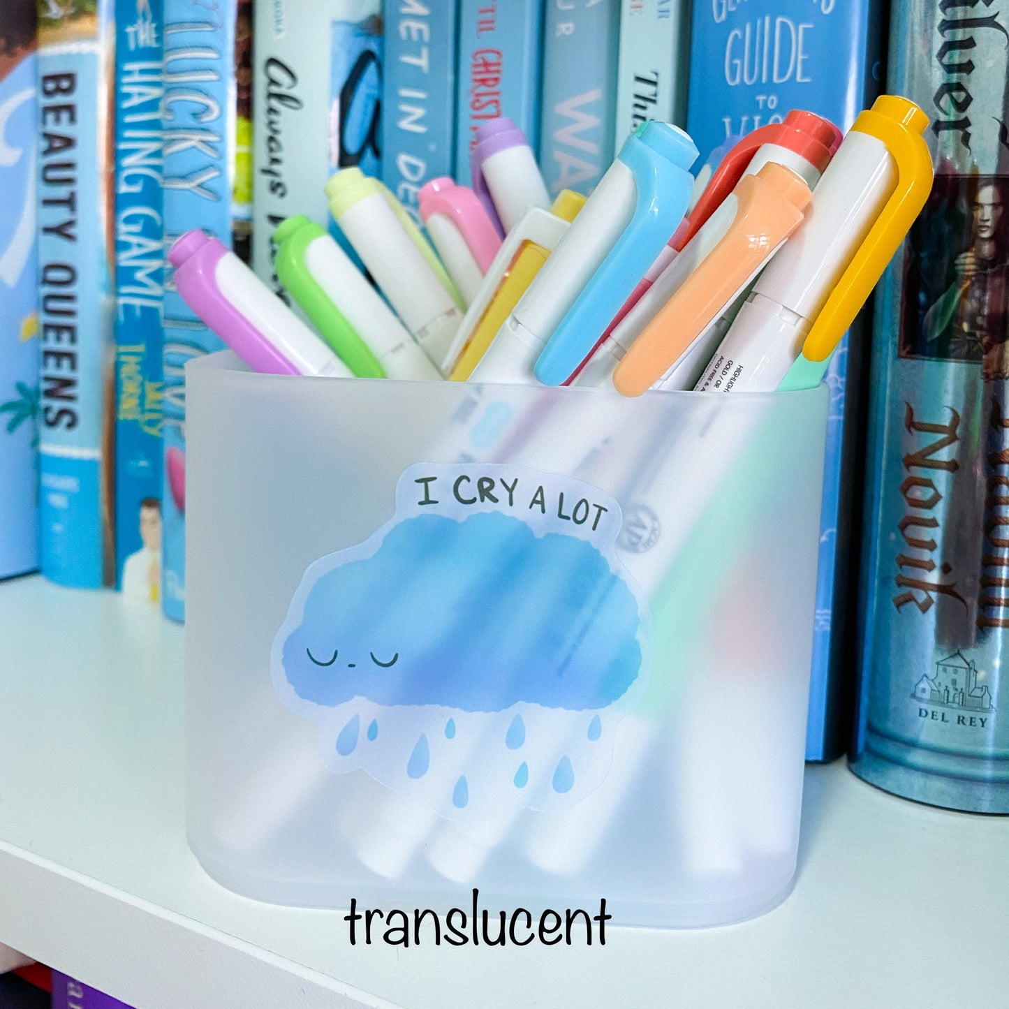 cloud sticker 'i cry a lot'