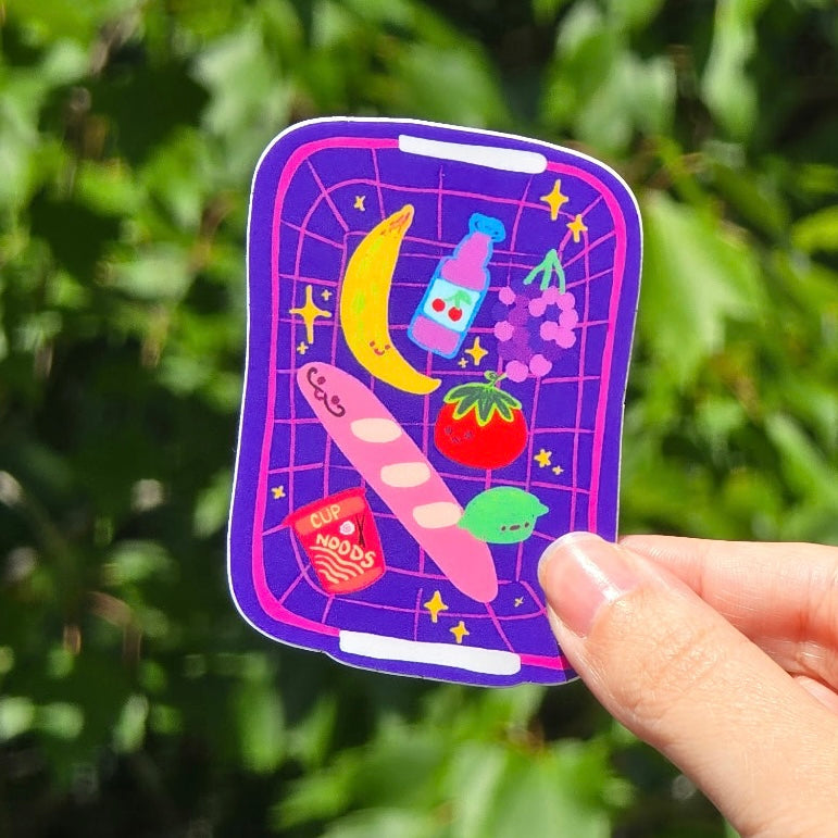 Grocery Basket Sticker
