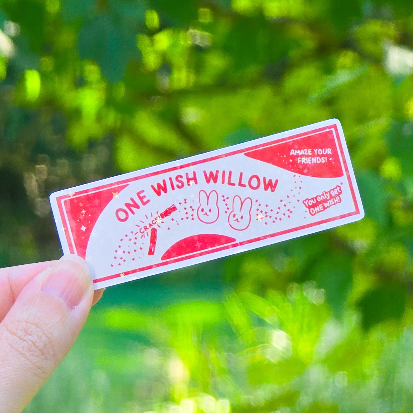 One Wish Willow Sticker