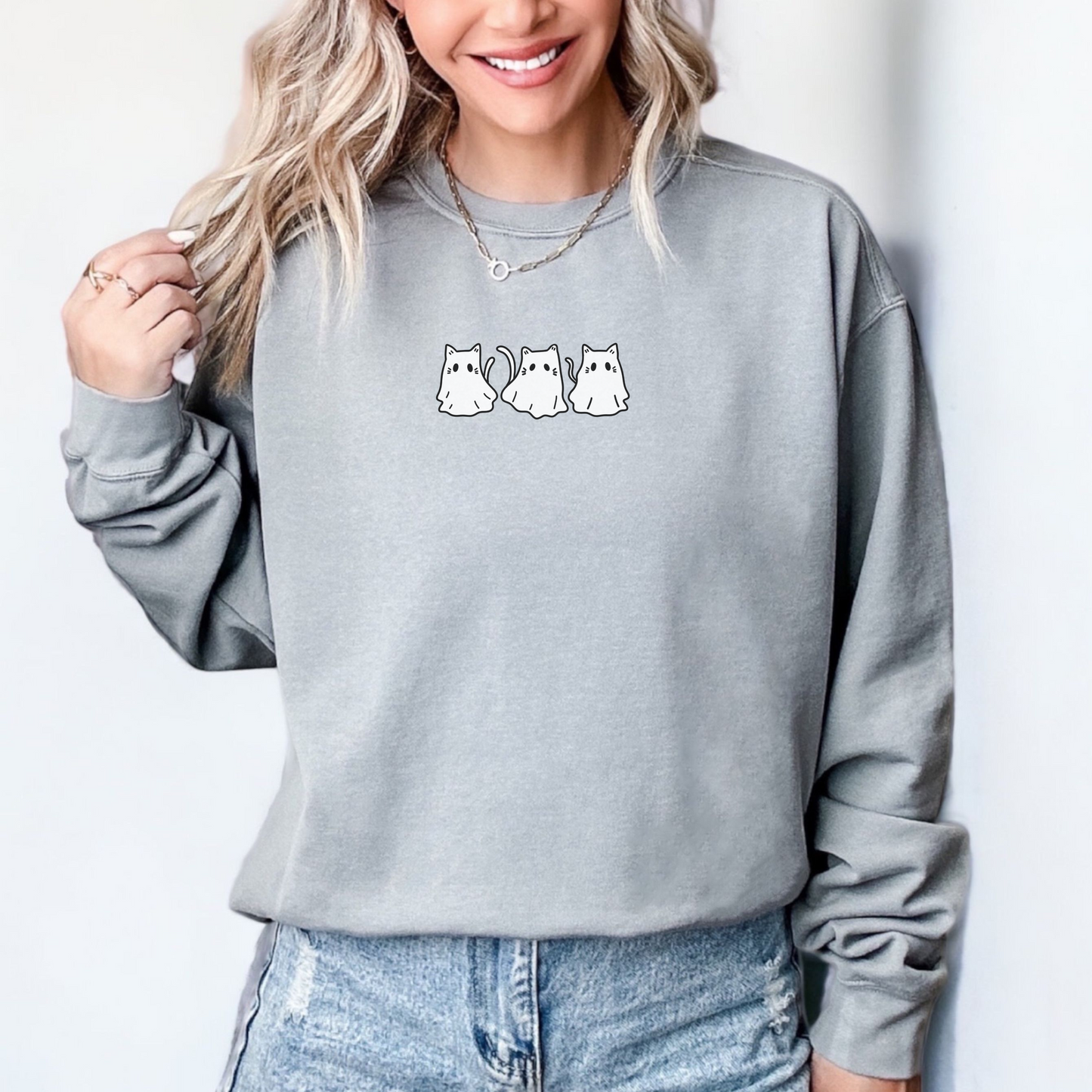 Ghost Cats Crewneck Sweatshirt