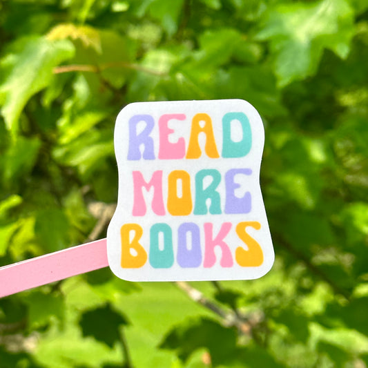 read more books sticker