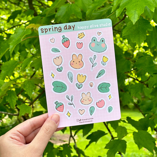 spring day sticker sheet
