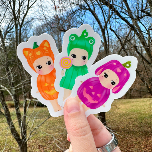 Halloween Babies Set of 3 Stickers