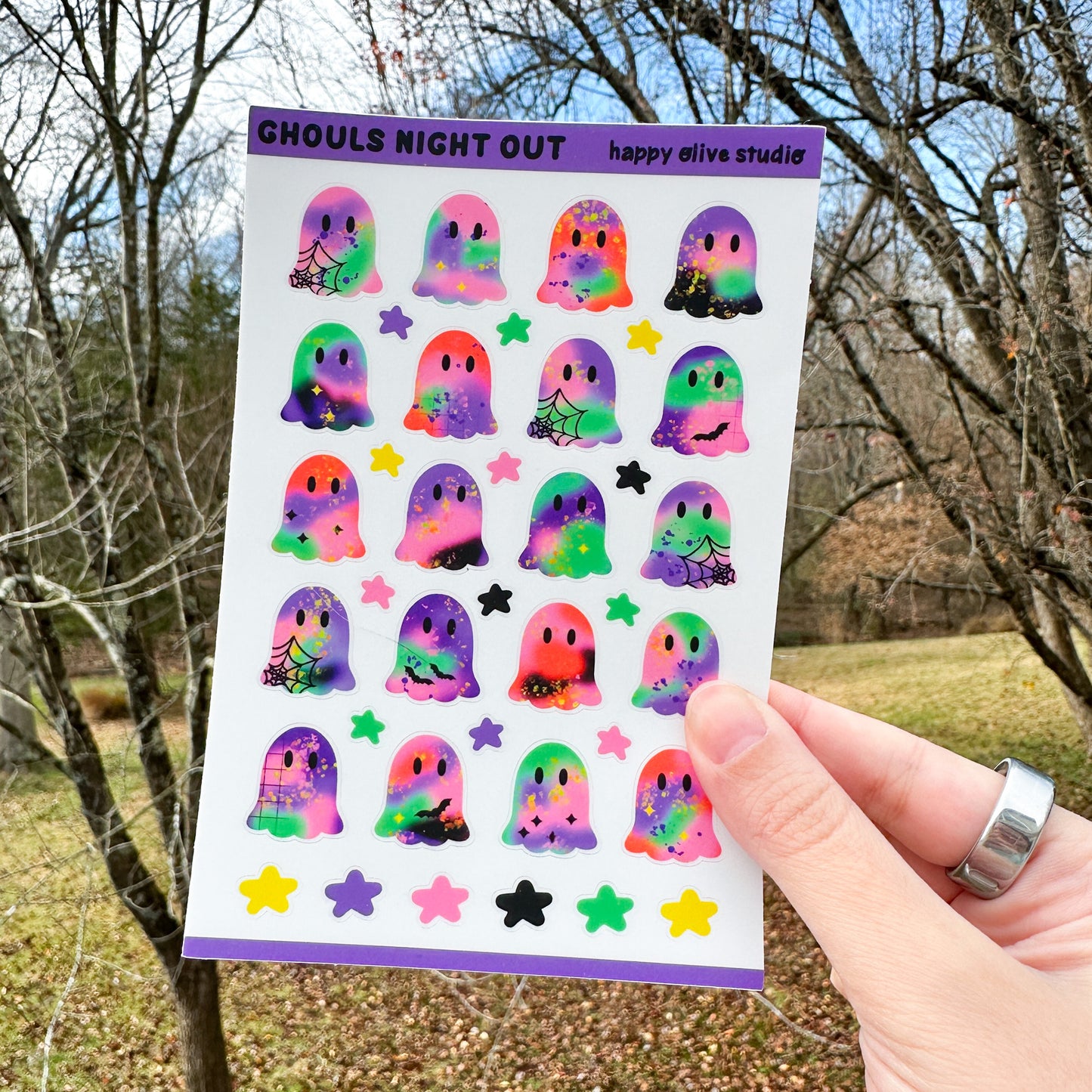 Ghouls Night Out Ghosties Sticker Sheet