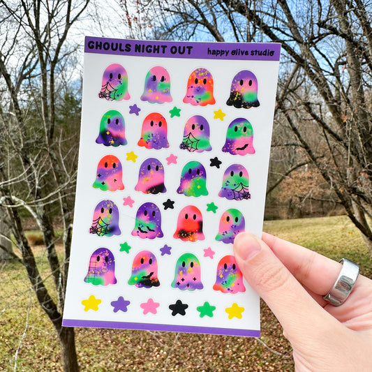 Ghouls Night Out Ghosties Sticker Sheet