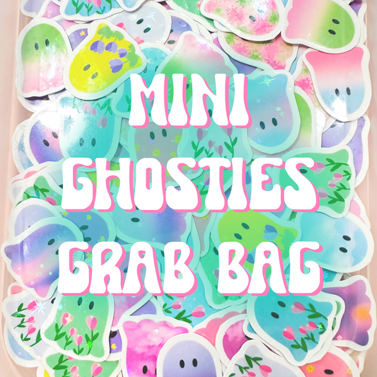 10 MINI ghosties grab bag (stickers)