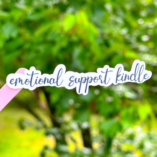 Emotional Support Kindle sticker