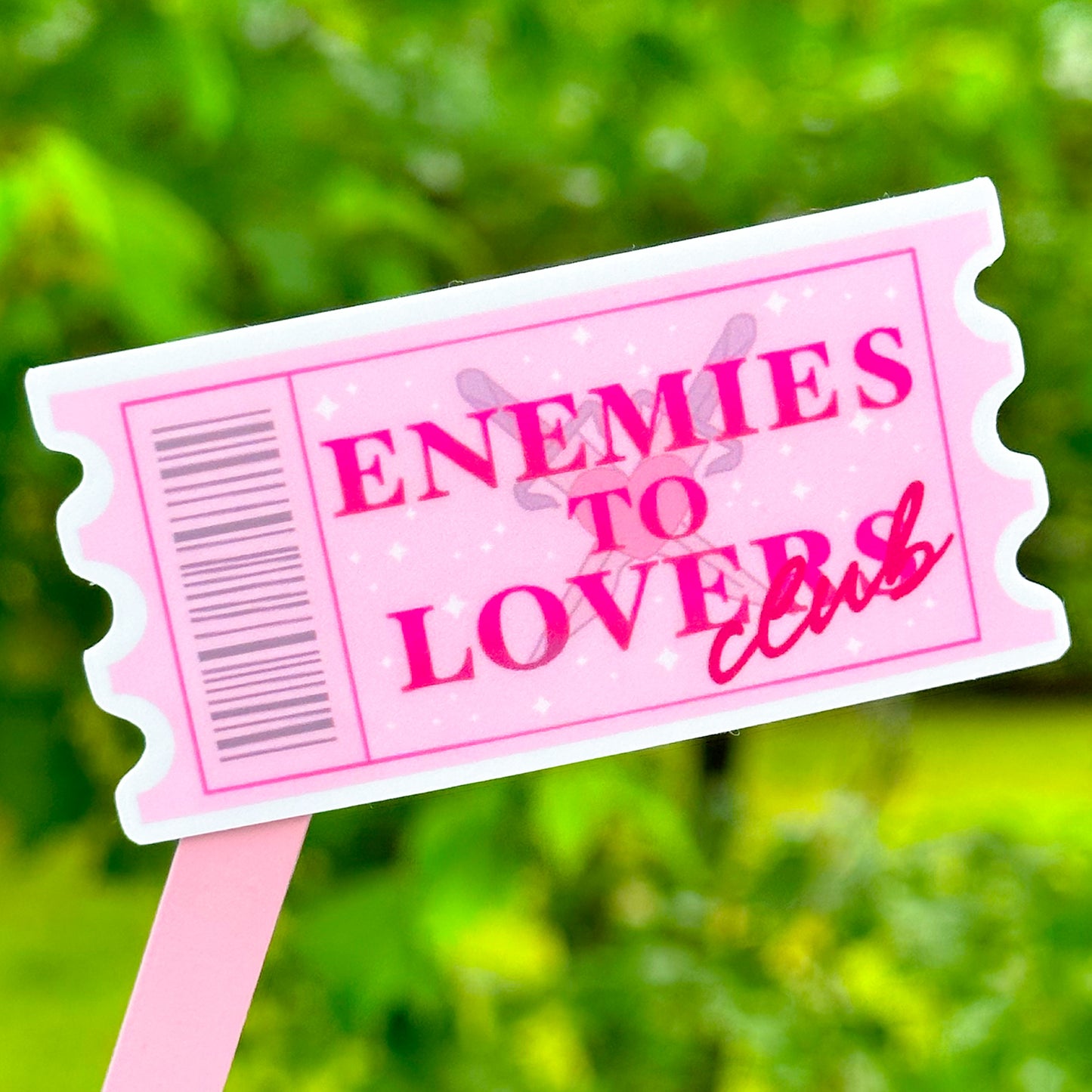 Enemies to Lovers ticket sticker