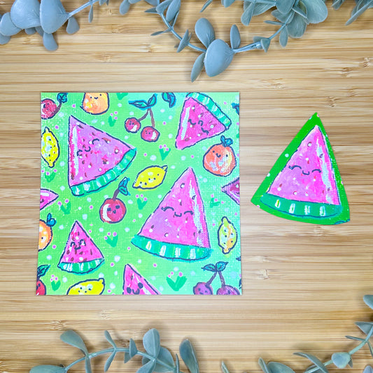 Summer Fruits Art Print + Sticker