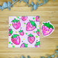 Happy Strawberries Art Print + Sticker