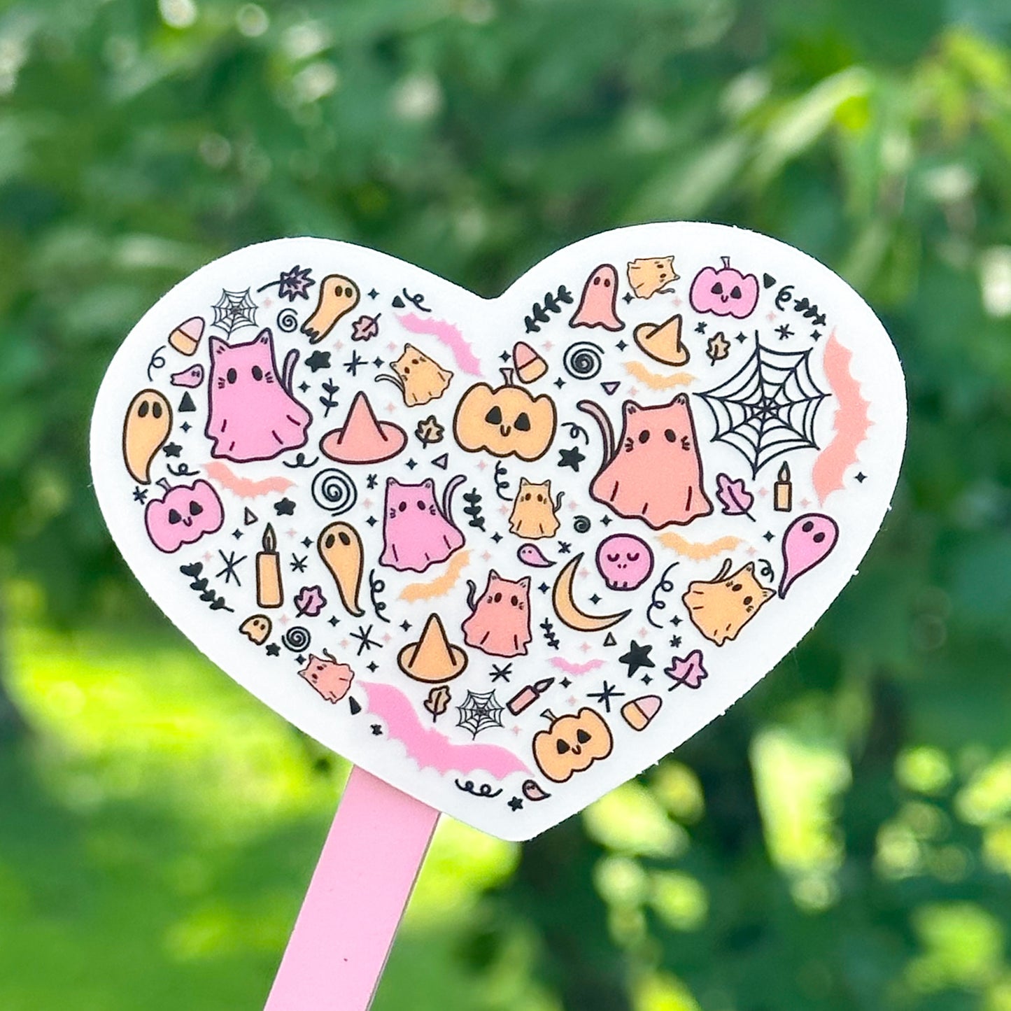 Halloween Heart CLEAR Sticker