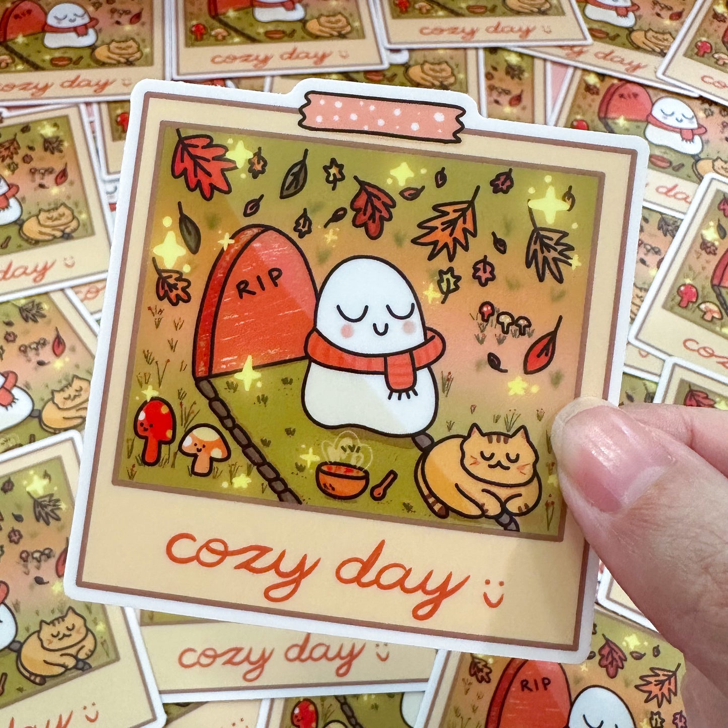 Cozy Day Pola Sticker