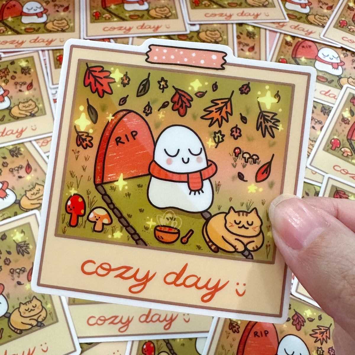 Cozy Day Pola Sticker – Happy Olive Studio
