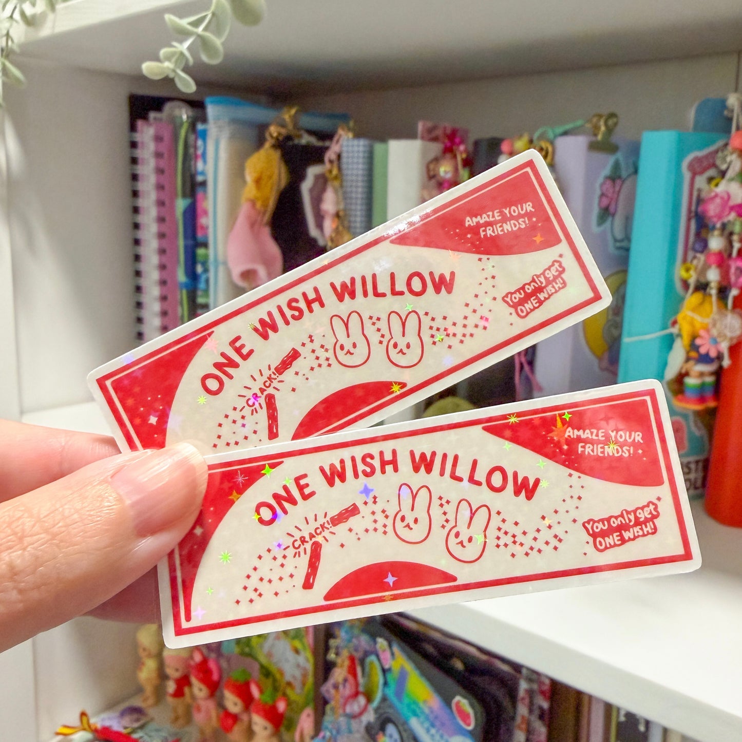 One Wish Willow Sticker