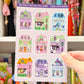 Spooky Spice Village Sticker Sheet