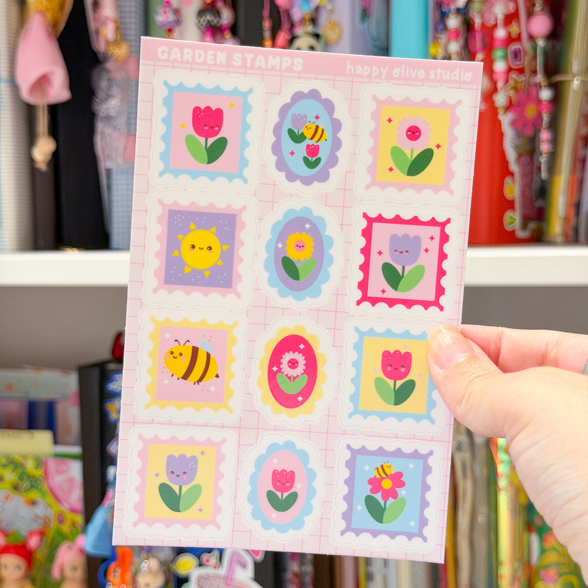 Garden Stamps Sticker Sheet