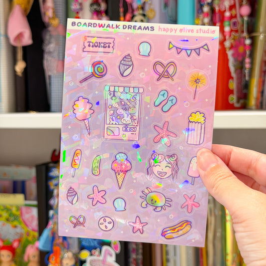 Boardwalk Dreams Sticker Sheet