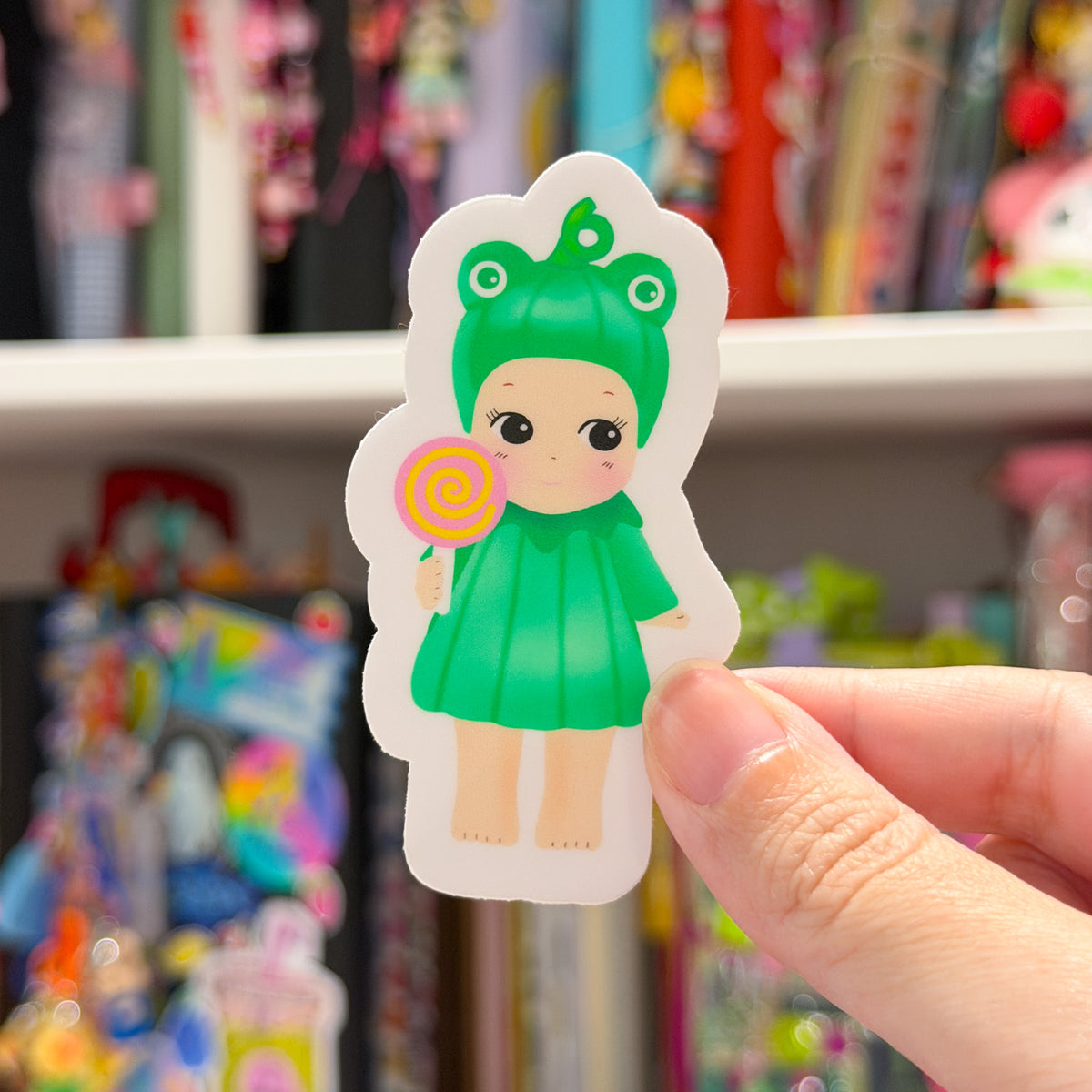 Froggy Halloween Baby Sticker