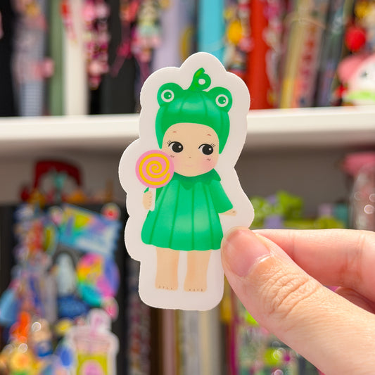 Froggy Halloween Baby Sticker
