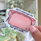 hot girl belt bag sticker